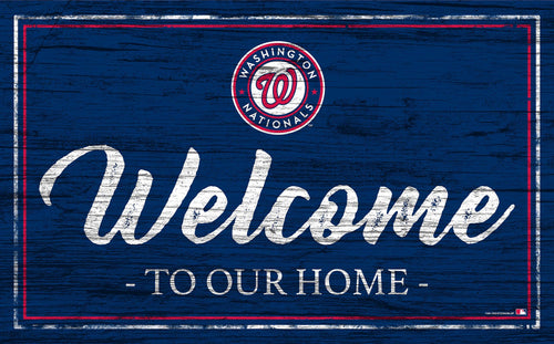 Washington Nationals 0977-Welcome Team Color 11x19