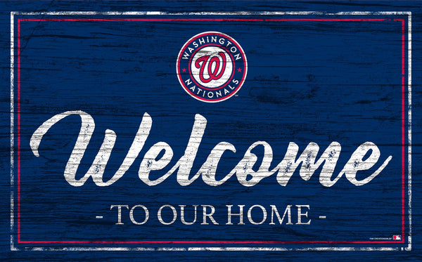 Washington Nationals 0977-Welcome Team Color 11x19