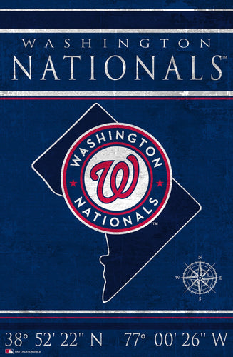 Washington Nationals 1038-Coordinates 17x26