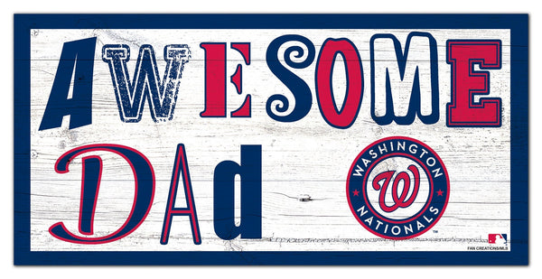 Washington Nationals 2018-6X12 Awesome Dad sign