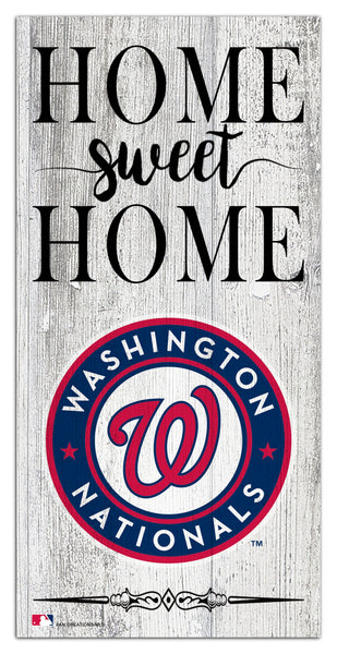 Washington Nationals 2025-6X12 Whitewashed Home Sweet Home Sign