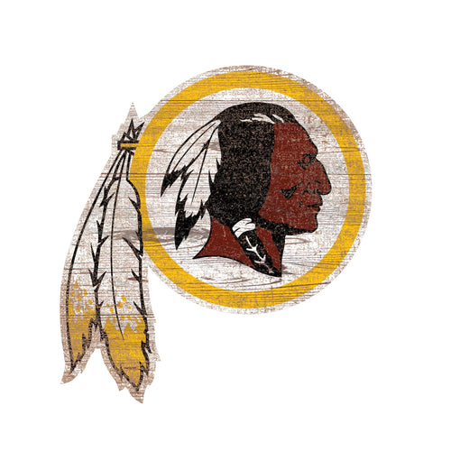 Washington Redskins 0843-Distressed Logo Cutout 24in