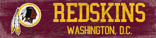 Washington Redskins 0846-Team Name 6x24