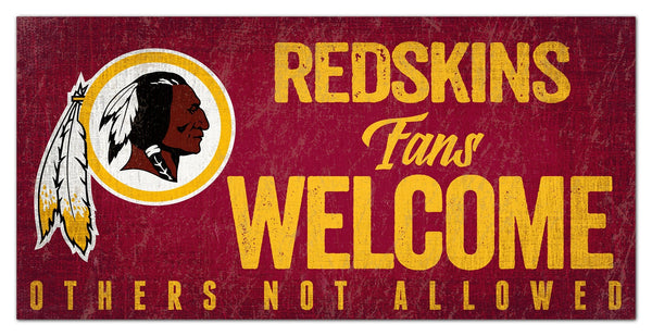 Washington Redskins 0847-Fans Welcome 6x12