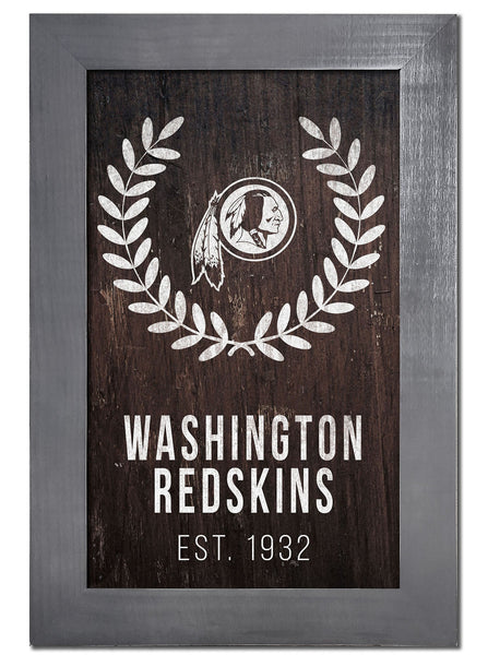 Washington Redskins 0986-Laurel Wreath 11x19