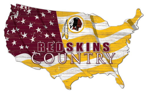 Washington Redskins 1001-USA Shape Flag Cutout