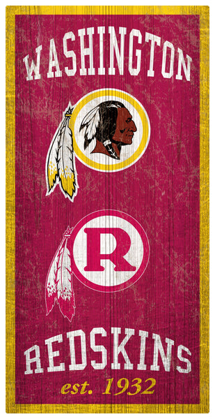 Washington Redskins 1011-Heritage 6x12