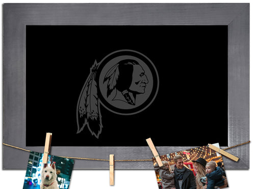 Washington Redskins 1016-Blank Chalkboard with frame & clothespins