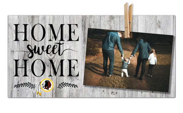 Washington Redskins 1030-Home Sweet Home Clothespin Frame 6x12