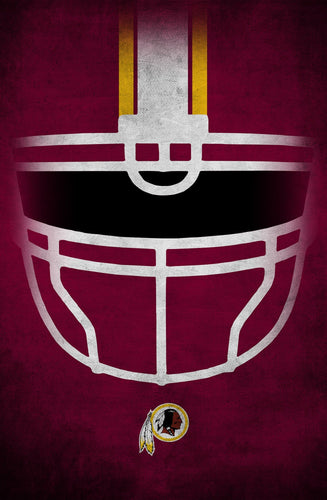 Washington Redskins 1036-Ghost Helmet 17x26