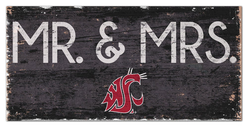 Washington State Cougars 0732-Mr. and Mrs. 6x12