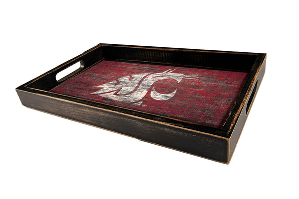 Washington State Cougars 0760-Distressed Tray w/ Team Color