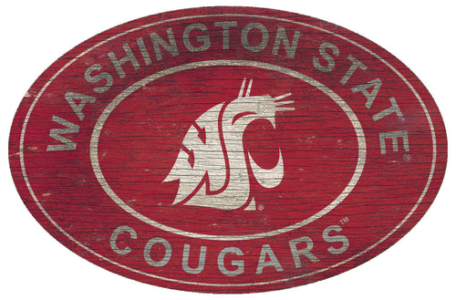 Washington State Cougars 0801-46in Heritage Logo Oval