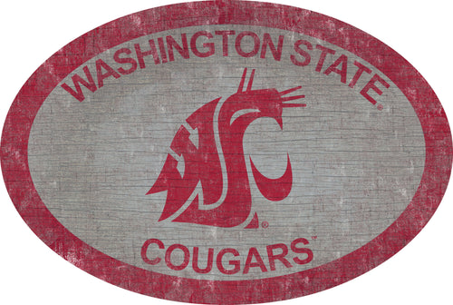 Washington State Cougars 0805-46in Team Color Oval