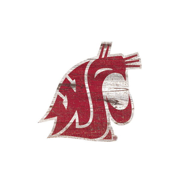 Washington State Cougars 0843-Distressed Logo Cutout 24in