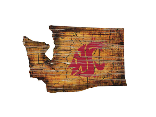 Washington State Cougars 0894-Road Map Mini State 12in