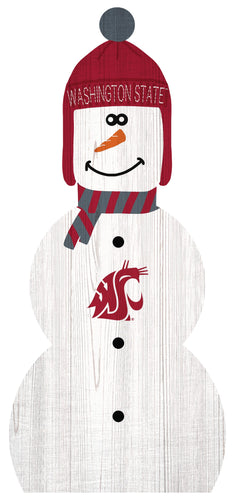 Washington State Cougars 0926-Snowman 33in Leaner