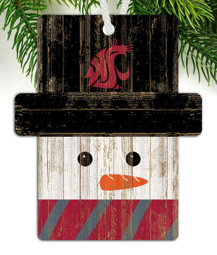 Washington State Cougars 0980-Snowman Ornament 4.5in