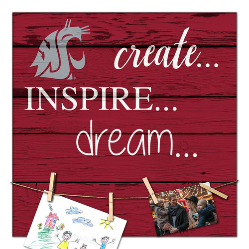Washington State Cougars 2011-18X18 Create, Inspire, Dream sign