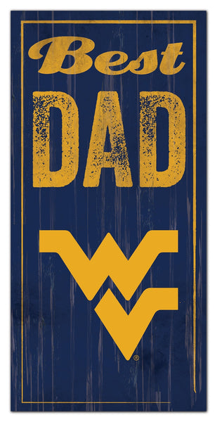 West Virginia Mountaineers 0632-Best Dad 6x12