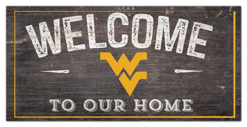 West Virginia Mountaineers 0654-Welcome 6x12