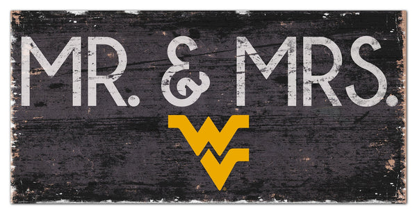 West Virginia Mountaineers 0732-Mr. and Mrs. 6x12