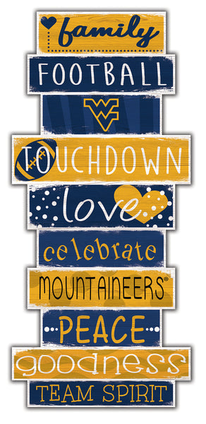 West Virginia Mountaineers 0928-Celebrations Stack 24in