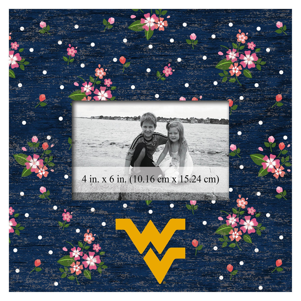 West Virginia Mountaineers 0965-Floral 10x10 Frame