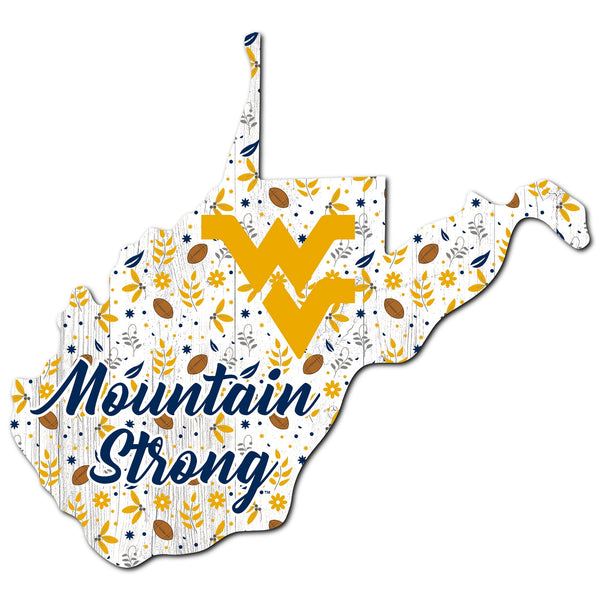 West Virginia Mountaineers 0974-Floral State - 12"