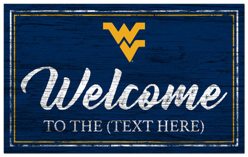 West Virginia Mountaineers 0977-Welcome Team Color 11x19