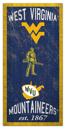West Virginia Mountaineers 1011-Heritage 6x12