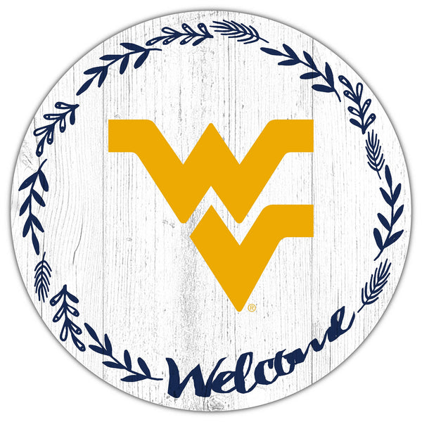 West Virginia Mountaineers 1019-Welcome 12in Circle