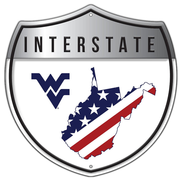 West Virginia Mountaineers 2006-Patriotic interstate sign