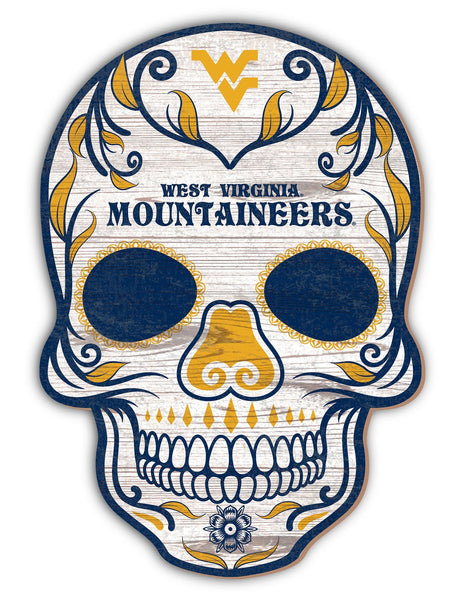 West Virginia Mountaineers 2044-12�? Sugar Skull Sign