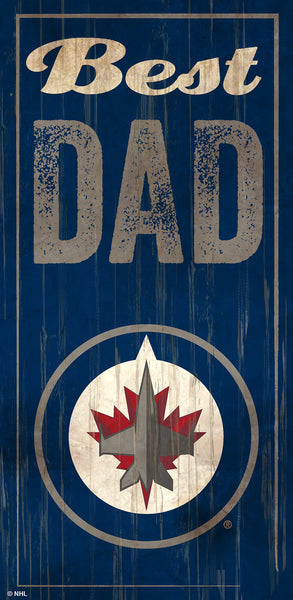 Winnipeg Jets 0632-Best Dad 6x12