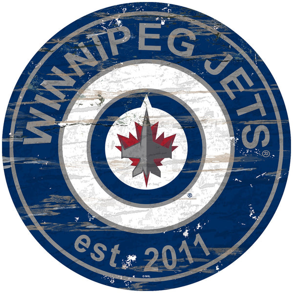 Winnipeg Jets 0659-Established Date Round