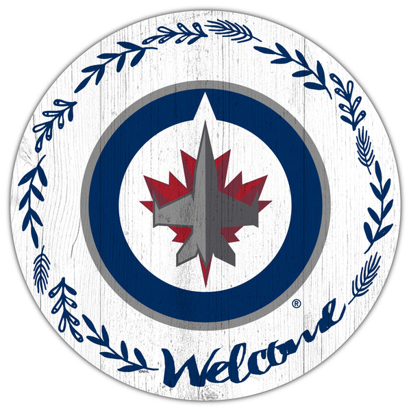 Winnipeg Jets 1019-Welcome 12in Circle