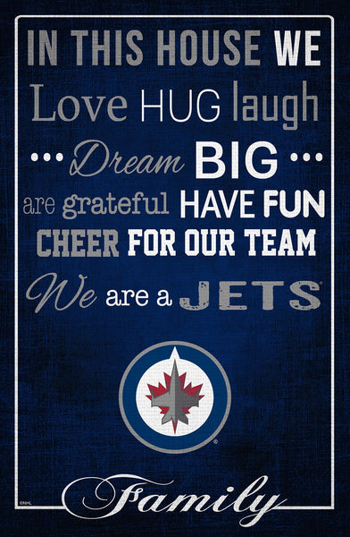 Winnipeg Jets 1039-In This House 17x26