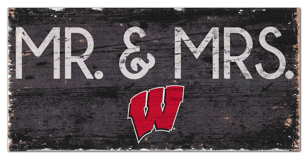 Wisconsin Badgers 0732-Mr. and Mrs. 6x12