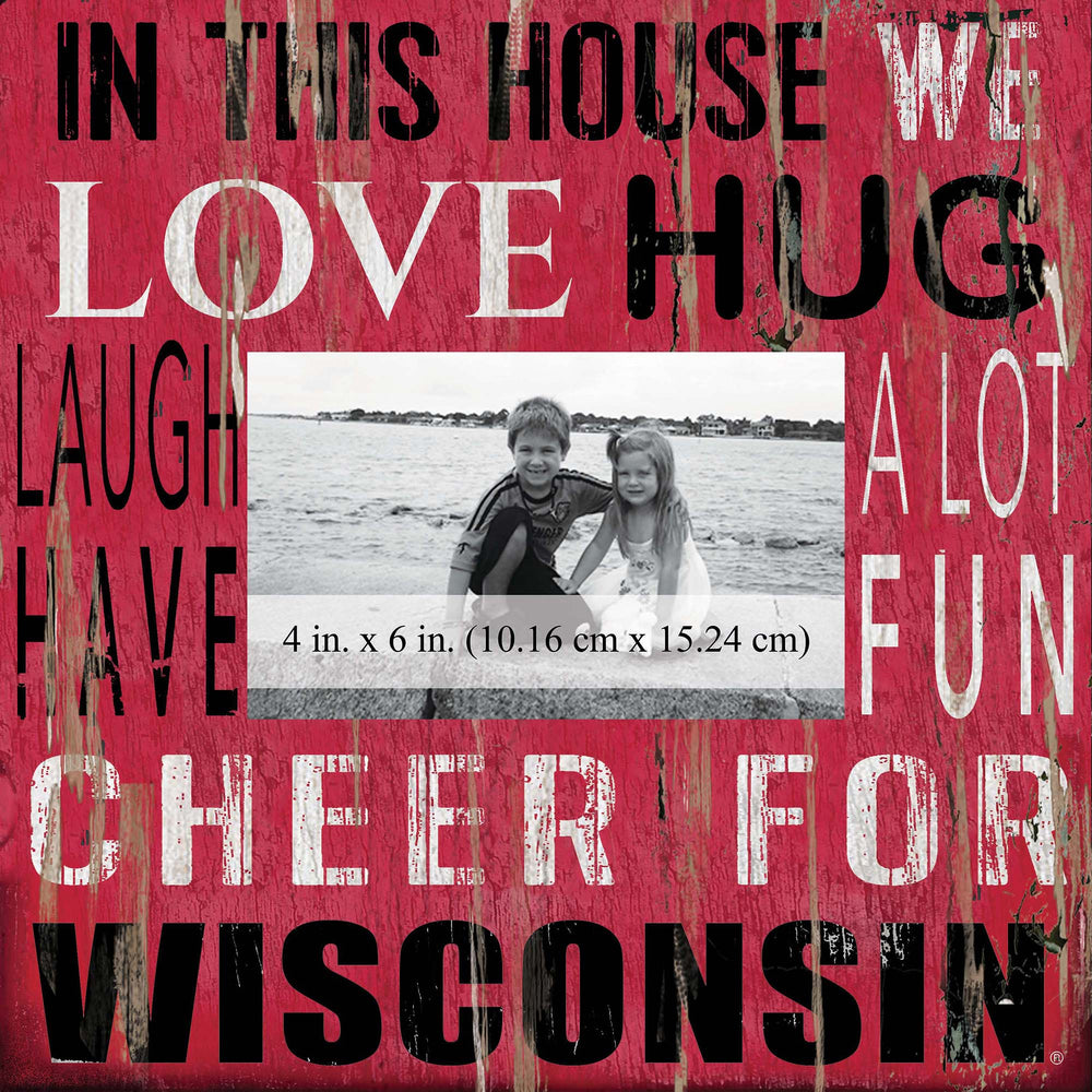 Wisconsin Badgers 0734-In This House 10x10 Frame