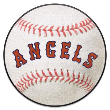 Wholesale-Anaheim Angels Baseball Mat - Retro Collection MLB Accent Rug - Round - 27" diameter SKU: 1981