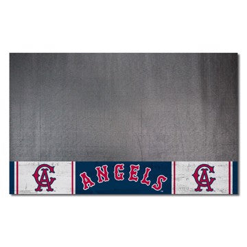 Wholesale-Anaheim Angels Grill Mat - Retro Collection MLB Vinyl Mat - 26" x 42" SKU: 1971