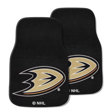 Wholesale-Anaheim Ducks 2-pc Carpet Car Mat Set NHL Auto Floor Mat - 2 piece Set - 17" x 27" SKU: 10628