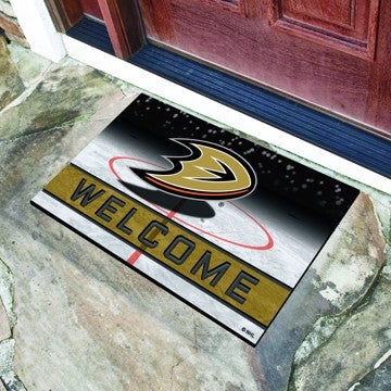 Wholesale-Anaheim Ducks Crumb Rubber Door Mat NHL Outdoor Door Mat - 18" x 30" SKU: 21262