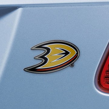 Wholesale-Anaheim Ducks Emblem NHL Exterior Auto Accessory - Color Emblem - 2" x 3.2" SKU: 22198