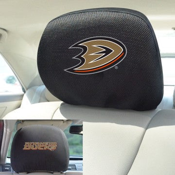 Wholesale-Anaheim Ducks Headrest Cover Set NHL Universal Fit - 10" x 13" SKU: 17196