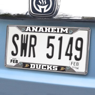 Wholesale-Anaheim Ducks License Plate Frame NHL Exterior Auto Accessory - 6.25" x 12.25" SKU: 17194
