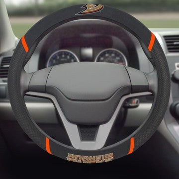 Wholesale-Anaheim Ducks Steering Wheel Cover NHL Universal Fit - 15" x 15" SKU: 17197