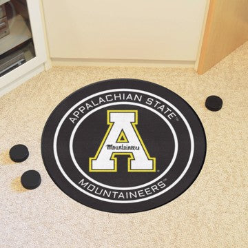 Wholesale-Appalachian State University Puck Mat Appalachian State University Hockey Puck Rug - 27in. Diameter SKU: 33146