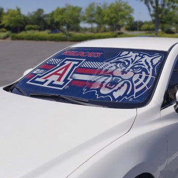 Wholesale-Arizona Auto Shade University of Arizona Auto Shade 59" x 29.5" - Primary Logo, Alternate Logo and Wordmark SKU: 60001